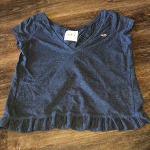 Hollister Ruffle Bottom Shirt